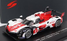 Spark-model Toyota Gr010 3.5l V6 Twin Turbo Hybrid Team Gazoo Racing N 8 2nd 24h Le Mans 2021 S.buemi - N.nakajima - B.hartley 1:87 Bílá Červená