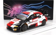 Spark-model Toyota Yaris Gr Hybrid Rally1 Team Toyota Gazoo Racing Wrt N 18 5th Rally Japan 2023 T.katsuta - Aaron Johnston 1:43 Bílá Červená Černá