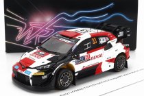 Spark-model Toyota Yaris Gr Hybrid Rally1 Team Toyota Gazoo Racing Wrt N 33 Winner Rally Finland 2023 Elfyn Evans - Scott Martin 1:43 Bílá Červená Černá