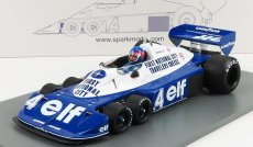 Spark-model Tyrrell F1  P34 Elf N 4 3rd South African Gp 1977 P.depailler 1:18 Modrá Bílá
