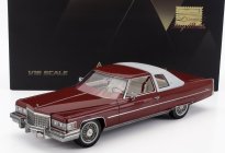 Stamp-models Cadillac Coupe De Ville 1976 1:18 Červená Bílá
