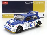 Sun-star Austin Mg Metro 6r4 N 1 Winner Rally Manx International 1986 T.pond - R.arthur 1:18 Modrá Bílá