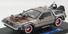 Sun-star De lorean Time Machine - Back To The Future 3 - Ritorno Al Futuro 3 1:18 Silver