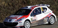 Sun-star Peugeot 207 S2000 N 2 Rally Montecarlo 2011 Petter Solberg  - Chris Patterson 1:18 Bílá Červená Černá