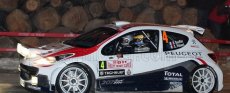 Sun-star Peugeot 207 S2000 N 4 Winner Rally Montecarlo 2011 Bryan Bouffier - Xavier Panseri 1:18 Bílá Červená