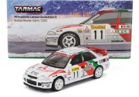 Tarmac Mitsubishi Lancer Gsr Evolution Ii N 11 4th Rally Montecarlo 1995 Timo Makinen - Seppo Harjanne 1:64 Bílá Červená Zelená