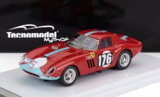 Tecnomodel Ferrari 250 Gto 64 3.0l V12 N 176 Tour De France 1964 David Piper - Jo Siffert 1:43 Červená Světle Modrá