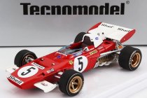 Tecnomodel Ferrari F1  312b2 N 5 4th Germany Gp 1971 M.andretti 1:43 Červená Bílá