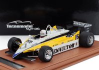 Tecnomodel Renault F1  Re30b V6 Turbo Team Renault Elf N 16 Winner France Gp (with Pilot Figure) 1982 Rene Arnoux 1:18 Bílá Žlutá Černá