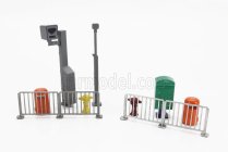 Tiny toys Accessories Set Transenne Street - Barricades - Semaforo - Traffic-lights 1:43 /