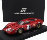 Topmarques Ferrari 312p 3.0l V12 Coupe Team Sefac N 18 24h Le Mans Dirty Version 1969 Pedro Rodriguez – David Piper 1:18 Red