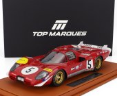 Topmarques Ferrari 512s 5.0l V12 Team Sefac Spa Ferrari N 5 24h Le Mans 1970 Jacky Ickx - Peter Schetty 1:18 Red