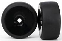 Traxxas kolo, disk černý, pneu slick (2) (přední)
