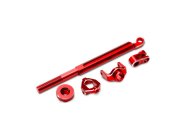 Traxxas mechanika řízení hliníková červená