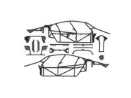 Traxxas rám karosérie kompletní (pro #10911)
