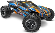 RC auto Traxxas Rustler 1:10 VXL HD 4WD RTR, oranžová