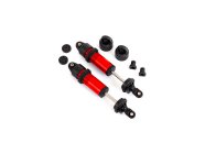 Traxxas tlumič krátký GT-Maxx hliníkový červeně eloxovaný (2)