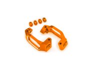 Traxxas závěs těhlice hliníkový oranžově eloxovaný (pár)
