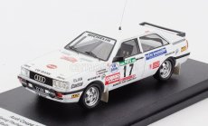 Trofeu Audi Quattro Coupe N 17 Rally Portogallo 1987 Georg Fischer - Thomas Zeltner 1:43 Bílá
