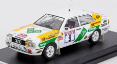 Trofeu Audi Quattro Coupe N 9 2nd Rally Hunsruck 1987 Armin Schwarz - Hans Joachim Hosch 1:43 Bílá Žlutá Zelená
