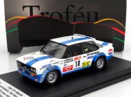 Trofeu Fiat 131 Abarth (night Version) N 18 4th Rally 1000 Lakes 1979 Ulf Gronholm - Bob Rehnstrom 1:43 Bílá Modrá