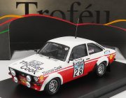 Trofeu Ford england Escort Mkii N 28 Rally Rac Lombard 1980 S.van Der Merwe - F.boshoff 1:43 Bílá Červená