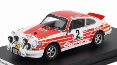 Trofeu Porsche 911 Carrera Rs Coupe (night Version) N 2 Rally Tour De Corse 1972 Gerard Larrousse - Christian Delferier 1:43 Bílá Červená