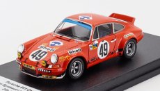 Trofeu Porsche 911 Carrera Rsr Coupe N 49 24h Le Mans 1973 Jean Egreteaud - Jean Claude Lagniez 1:43 Orange