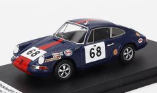 Trofeu Porsche 911t Coupe Team Paul Watson Race Organisation N 68 24h Le Mans 1971 John Chatham - Mike Coombe 1:43 Modrá Červená
