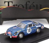 Trofeu Renault Alpine A110 1300 N 18 3rd Rally Montecarlo 1970 Jean Pierre Nicolas - Claude Roure 1:43 Blue