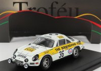 Trofeu Renault Alpine A110 N 36 Rally Rac Lombard 1971 N.hollier - M.broad 1:43 Bílá Žlutá