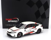 Truescale Honda Civic Type-r 2023 1:18 Bílá Červená