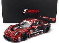 Truescale Porsche 911 992 Gt3 R Team Pfaff Motorsports N 9 Winner Gtd Pro Class 12h Sebring 2023 Klaus Bachler - Patrick Pilet - Laurens Vanthoor 1:18 Červená Černá