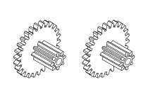 Turbo Racing ozubené kolo (primární převod) 2ks