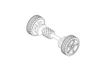 Turbo Racing set zadních kol C74 2ks