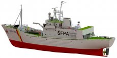 RC stavebnice Türkmodel FPV Westra hlídkový člun 1:50 kit