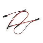 Ultra svítivý F/R LED světelný kit pro Traxxas TRX-4M (3mm LED - 2x bílá, 2x červená)