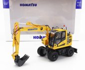 Universal hobbies Komatsu Pw148 Ruspa Gommata - Tractor Scraper 1:50 Žlutá Černá