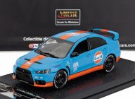 Vitesse Mitsubishi Lancer Evolution X Gulf Livery 2008 1:43 Světle Modrá Oranžová
