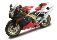 Welly motorka Aprilia RSV 1000R Factory červená 1:10