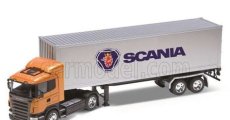 Welly Scania R730 V8 Tractor Truck Cassonato 2011 1:32 Oranžové Stříbro
