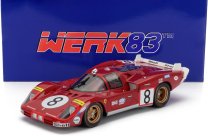 Werk83 Ferrari 512s 5.0l V12 Long Tail Team Sefac Spa Ferrari N 8 24h Le Mans 1970 Arturo Merziario - Clay Regazzoni 1:18 Red