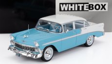 Whitebox Chevrolet Bel Air Hard-top 1956 1:24 Světle Modrá Bílá