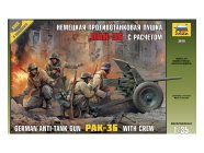 Zvezda figurky - PAK-36 s posádkou (1:35)