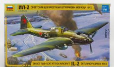 Zvezda Iliushin Il-2 Shturmovik Soviet Aircraft Airplane Military 1943 1:48 /