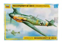 Zvezda Messerschmitt Bf-109 F2 Caccia Airplane 1943 - Luftwaffe - German Air Force - Military 1:48 /