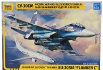 Zvezda Sukhoi Su-30sm Flanker C Aircraft - Caccia Bombardiere 1:72 Military