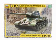Zvezda Tank T34/85 Soviet Medium Military 1:35 /