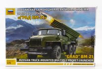 Zvezda Truck Grad Bm-21 Russian Mounted Multiple Rocket Launcher Lancia Missili 1:72 /