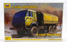 Zvezda Truck K-5350 Mustang Telonato Military 3-assi 1989 1:72 /